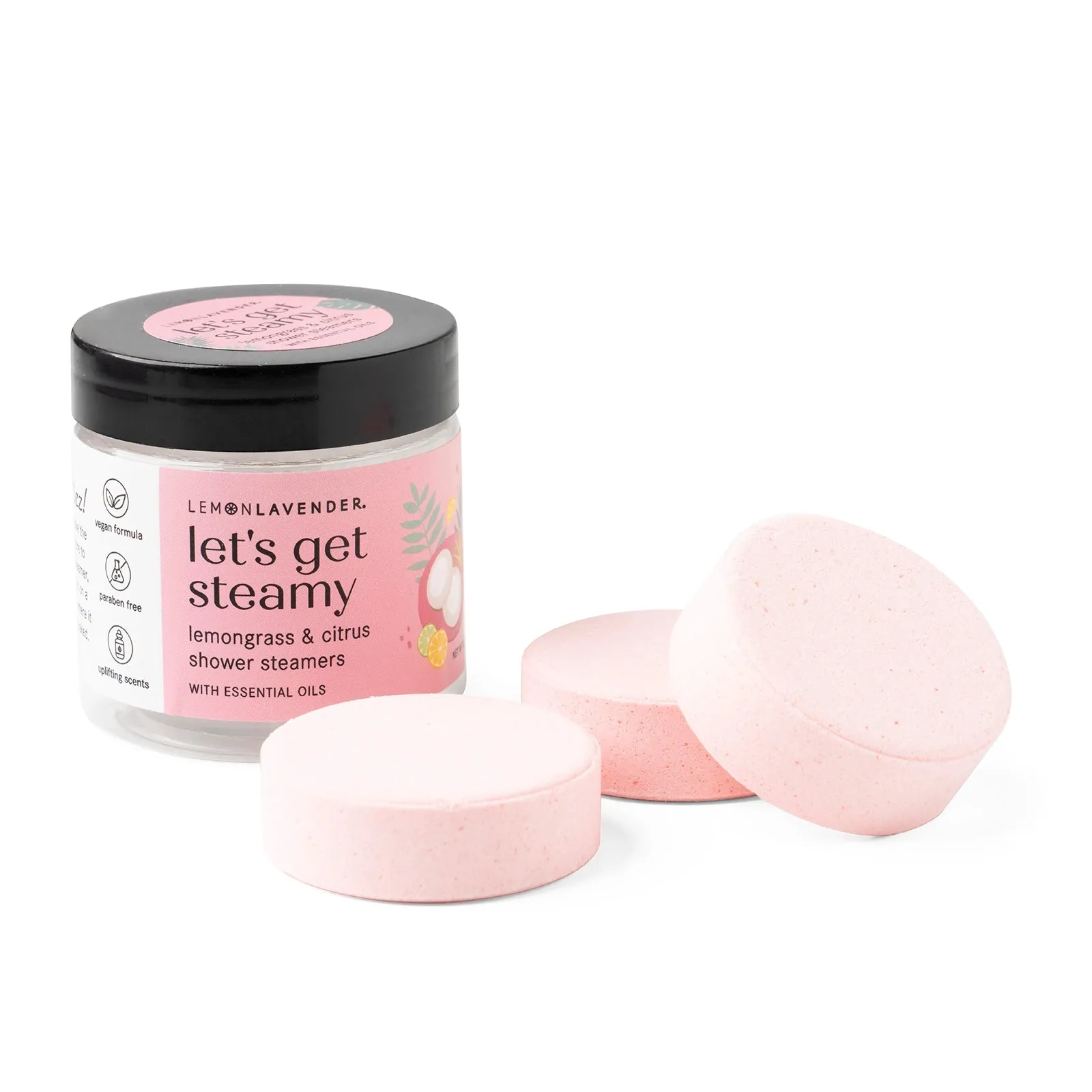 Lemon Lavender Lets Get Steamy Shower Steamers With Essential Oils Set Of Three