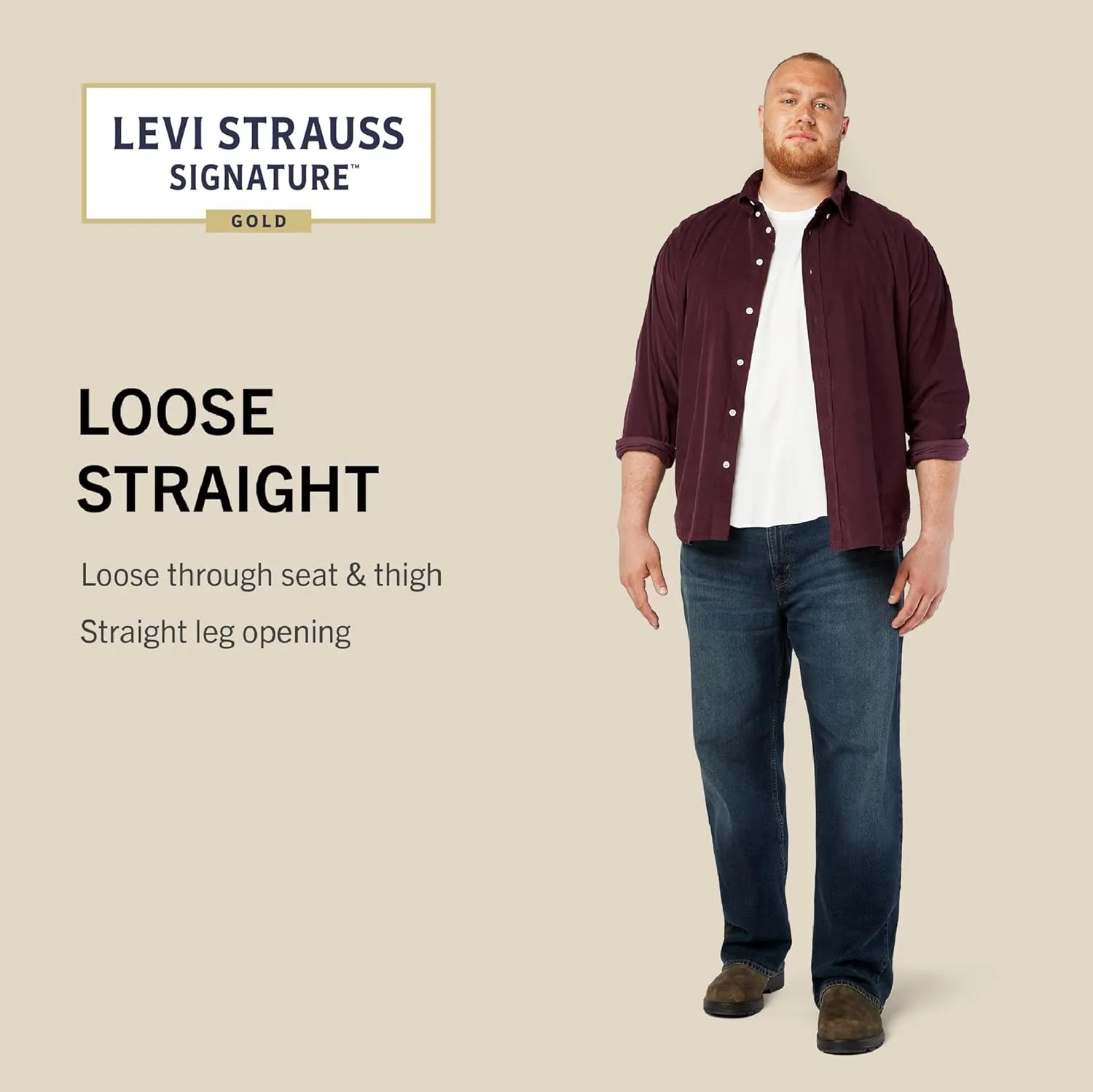 Levi Strauss Signature Gold Men's Loose Fit Jeans