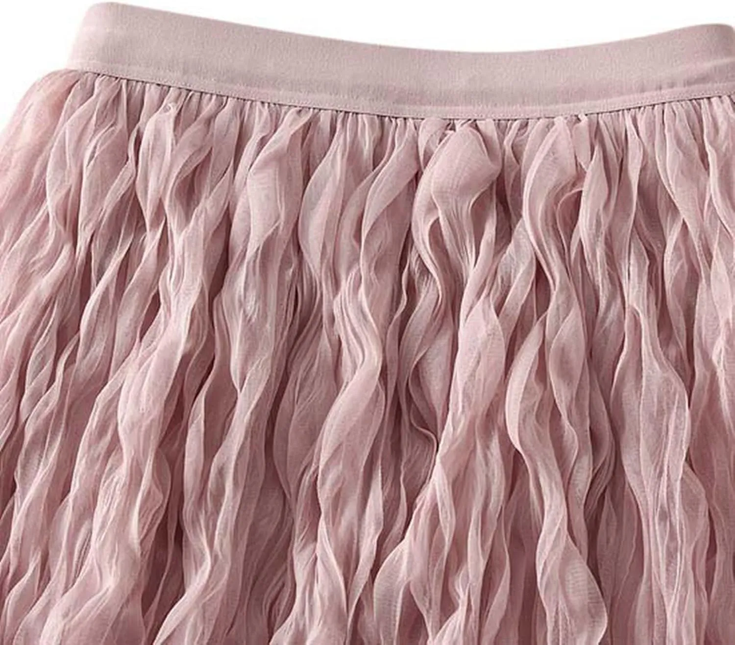 Long Tulle Skirt High Waist Loose A Line for Women Boho Summer Flare/Irregular Flowy Elegant for Parties Everyday Wear