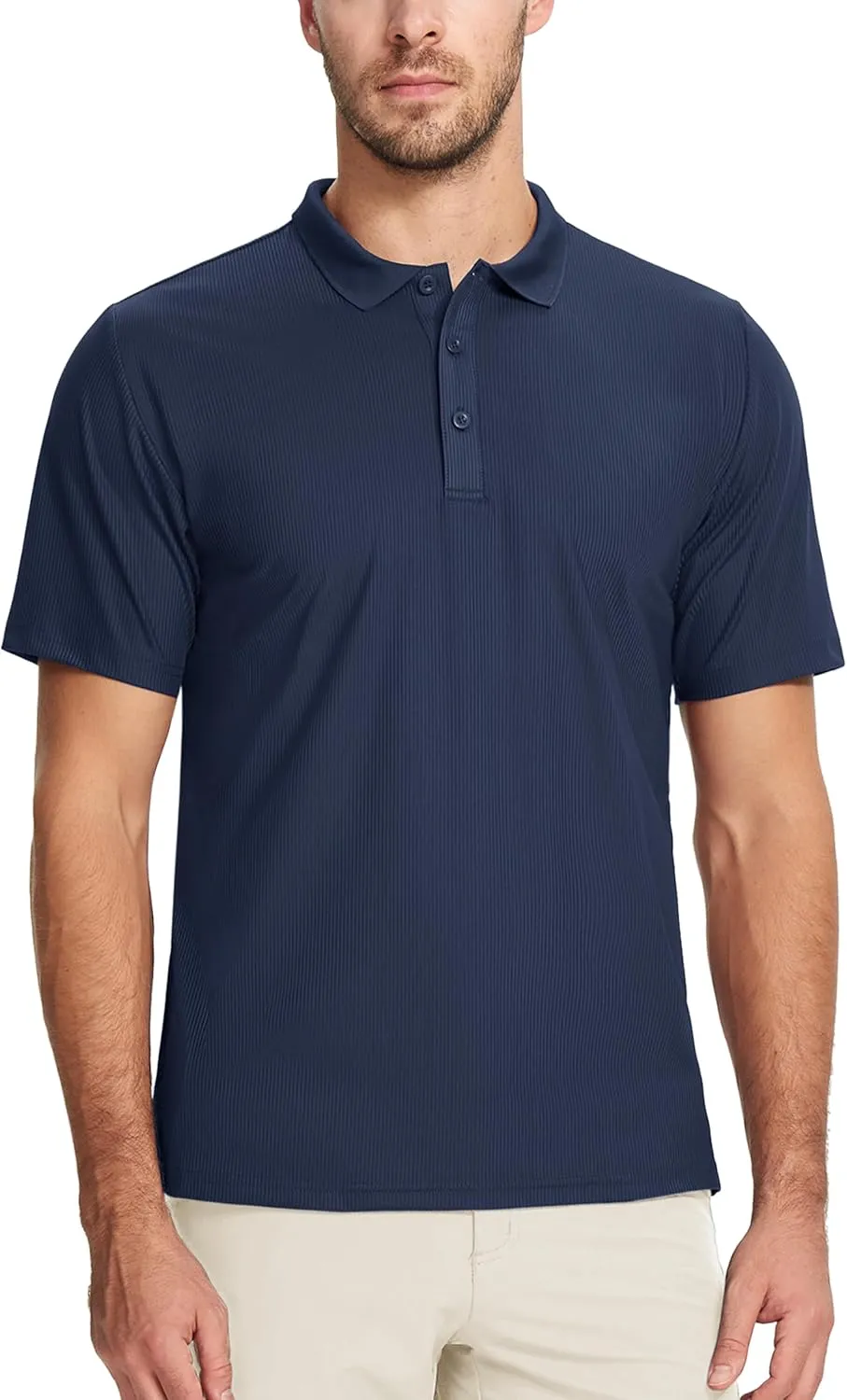MAGCOMSEN Men's Polo Shirts Short Sleeve Collared Shirt Moisture Wicking Dry Fit Performance Golf Casual Work Shirts