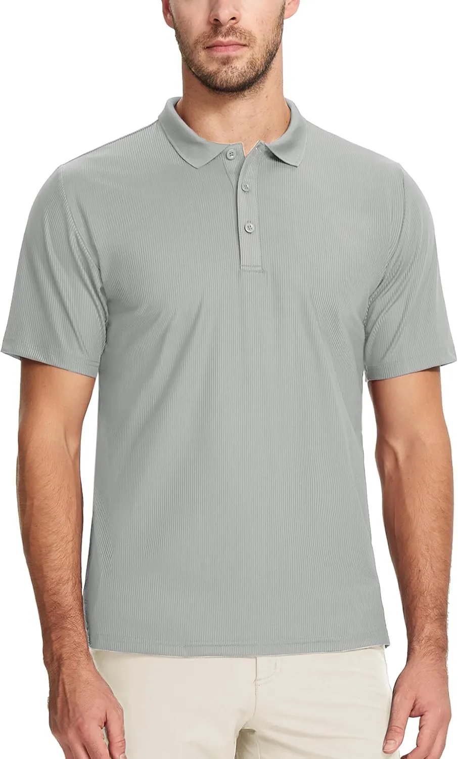 MAGCOMSEN Men's Polo Shirts Short Sleeve Collared Shirt Moisture Wicking Dry Fit Performance Golf Casual Work Shirts