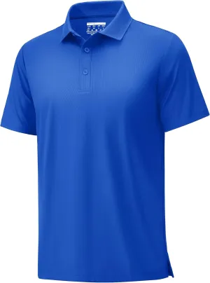 MAGCOMSEN Men's Polo Shirts Short Sleeve Collared Shirt Moisture Wicking Dry Fit Performance Golf Casual Work Shirts