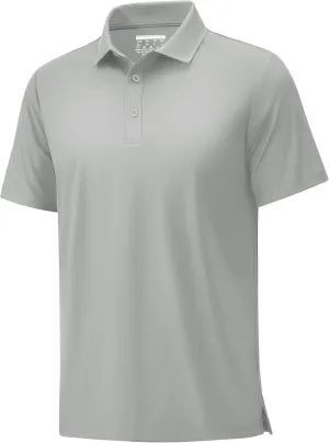 MAGCOMSEN Men's Polo Shirts Short Sleeve Collared Shirt Moisture Wicking Dry Fit Performance Golf Casual Work Shirts