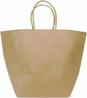  Marutama Industries 90006300 Paper Bags, Craft Tote Bag, Handbag, Large, Brown, 10 Pieces