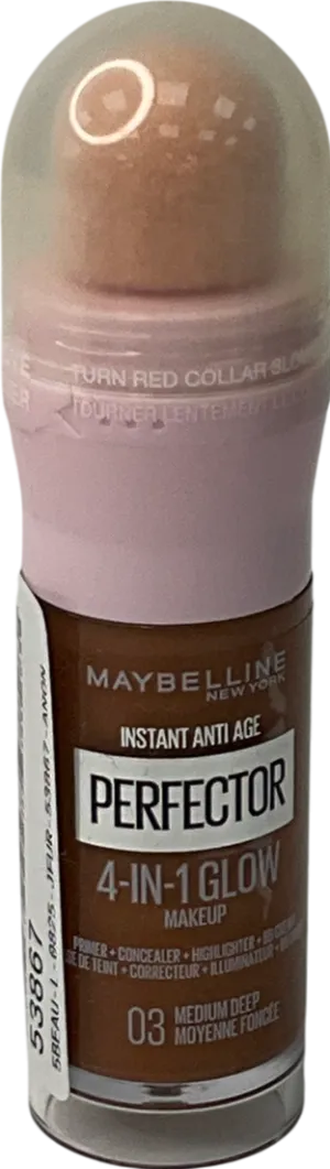 Maybelline Instant Anti Age Perfector 4-in-1 Glow Primer, Concealer, Highlighter 03 20ml