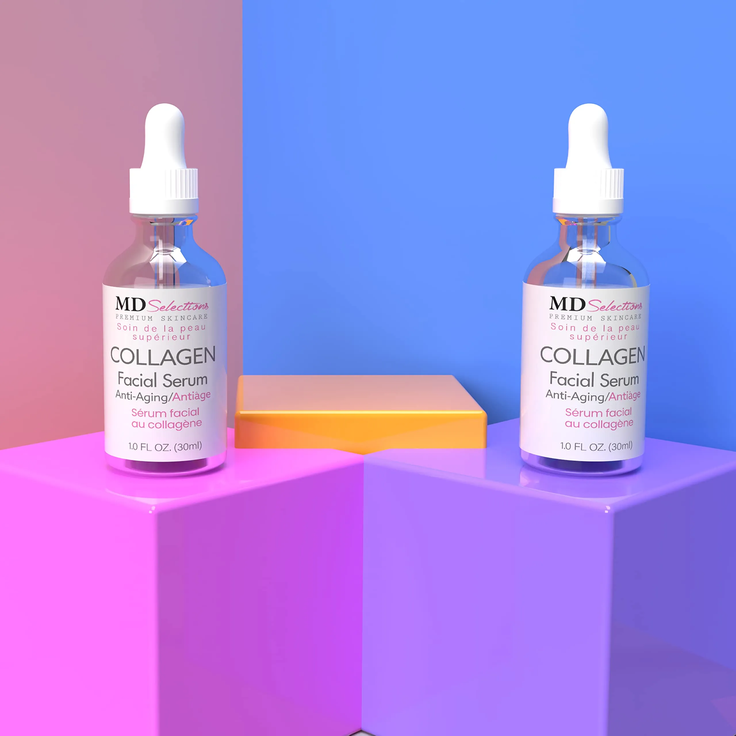 MD Selections Collagen Face Serum, 2-Pack