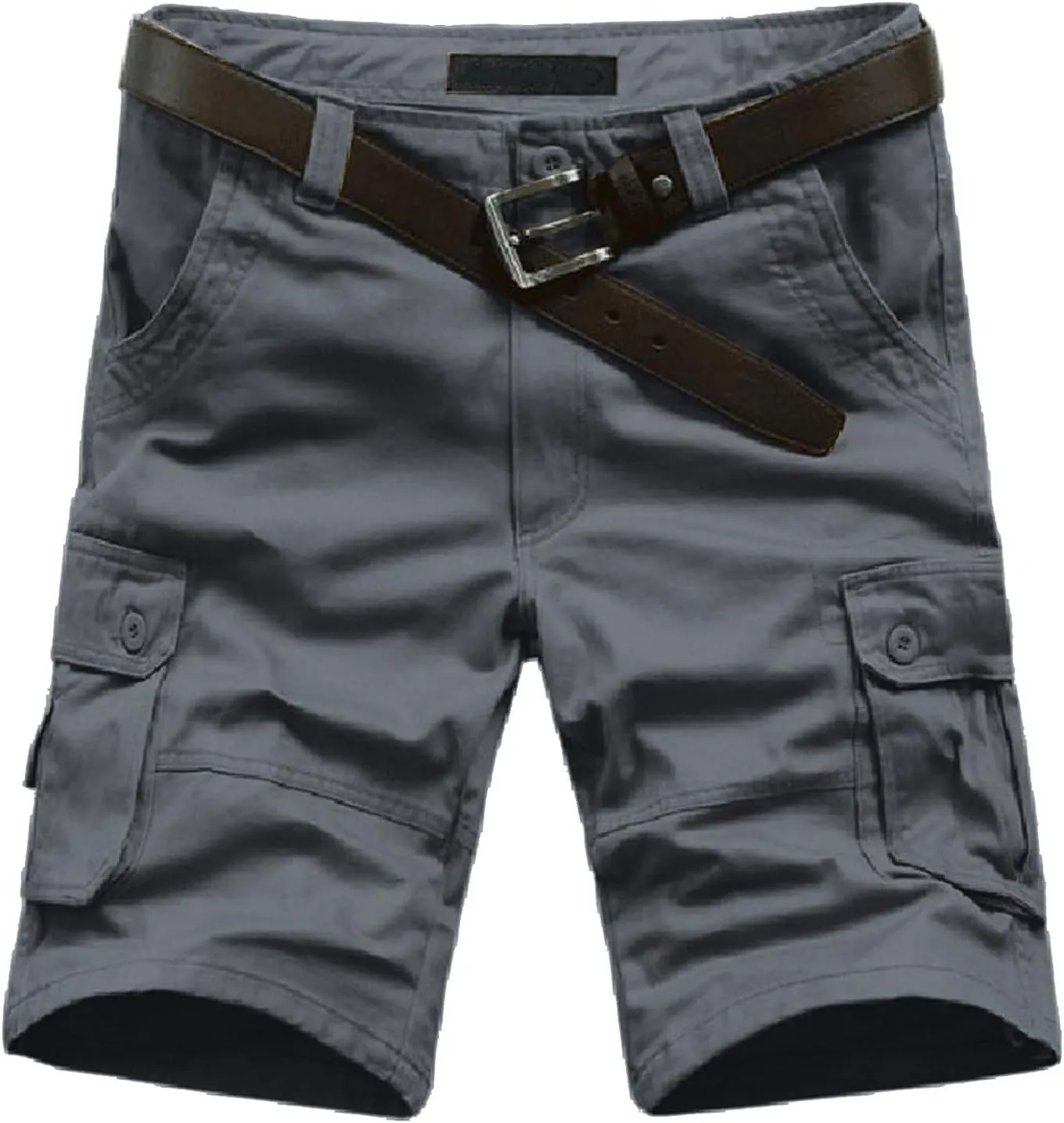 Men Shorts Casual with Multi-Pocket and Fashion Summer Leisure Pants Overalls Men's Pants Black Cargo Shorts Men
