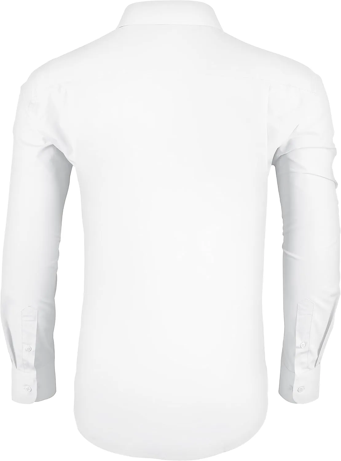 Men's Dress Shirt Regular Fit Long Sleeve Wrinkle-Resistant Business Formal Solid Button Down Shirts with Pocket