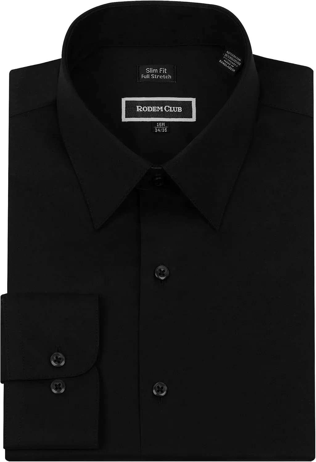 Men's Dress Shirt Slim Fit Long Sleeve Full Stretch Wrinkle-Resistant Business Casual Solid Button Down Shirts