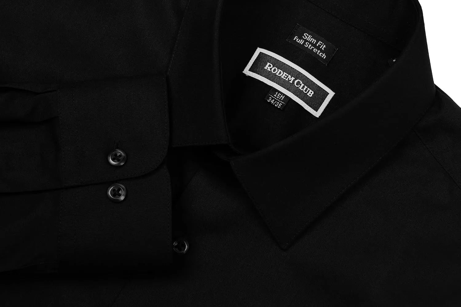 Men's Dress Shirt Slim Fit Long Sleeve Full Stretch Wrinkle-Resistant Business Casual Solid Button Down Shirts