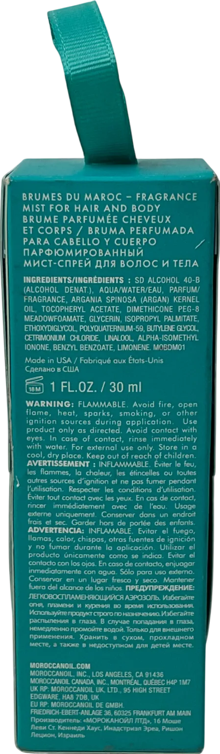 Moroccanoil Hair & Body Fragrance Mist 100ml 30ml