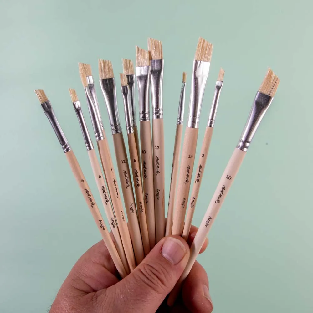 Natural Hair Art Brush Set Angle Discovery 13pc