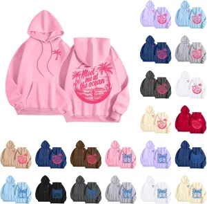 Oversized Hoodies for Women, Teen Girls Preppy Sweatshirt Long Sleeve Y2K Graphic Tees with Pockets