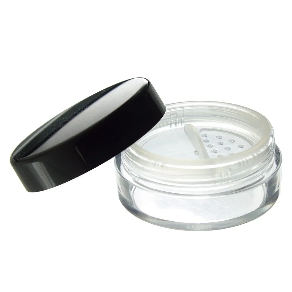 Powder Sifter Empty Refillable Cosmetic Makeup Jar (2 Pack) - 20 ml / 20 grams