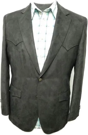 Regular and Big and Tall Classic Microsuede Soft Touch Western Blazer to Size 56 in Short, Regular, and Long Sizes