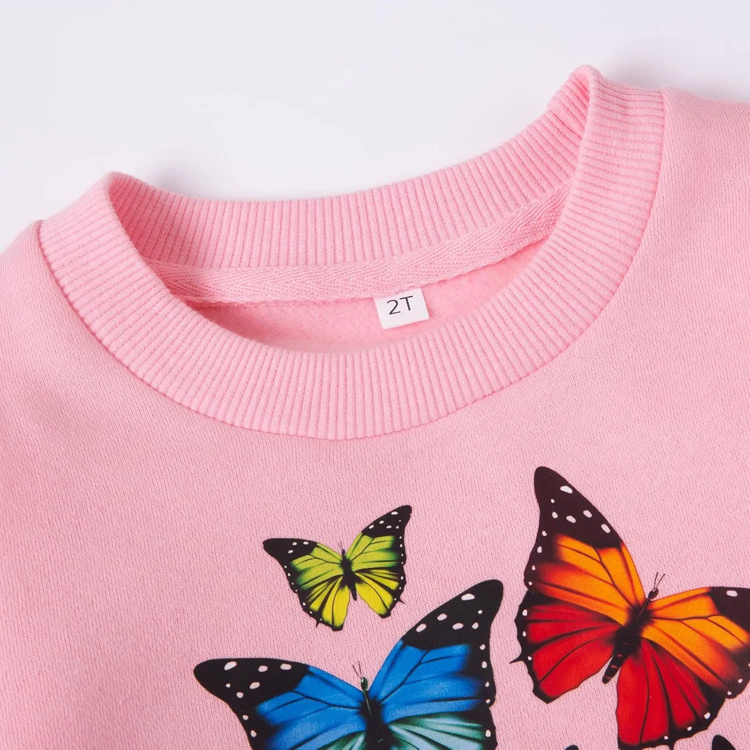 RETSUGO Toddler Baby Girls Sweatshirts Casual Pullover Crewneck Winter Long Sleeve Tops Shirts Clothes 3T-8T