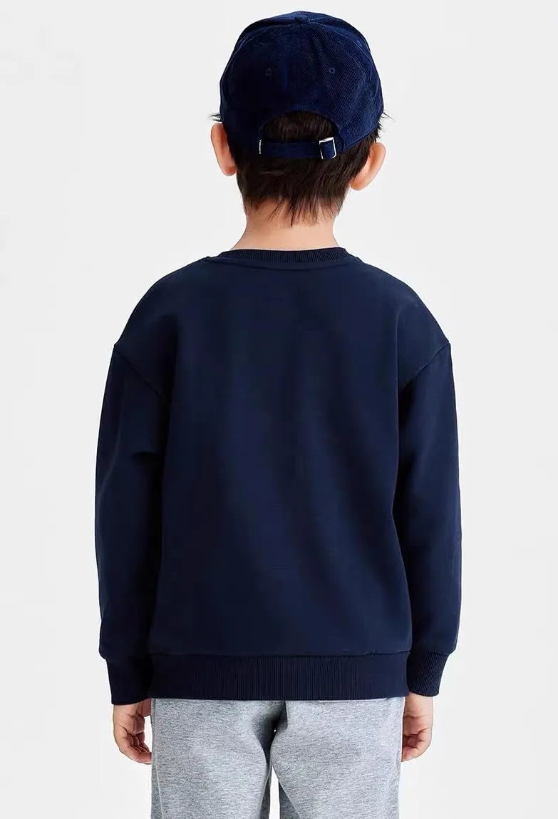 RETSUGO Toddler Boys Christmas Sweatshirts Kids Ugly Sweaters Reindeer Long Sleeve Xmas Fleece Pullover Tops Trucks Shirts
