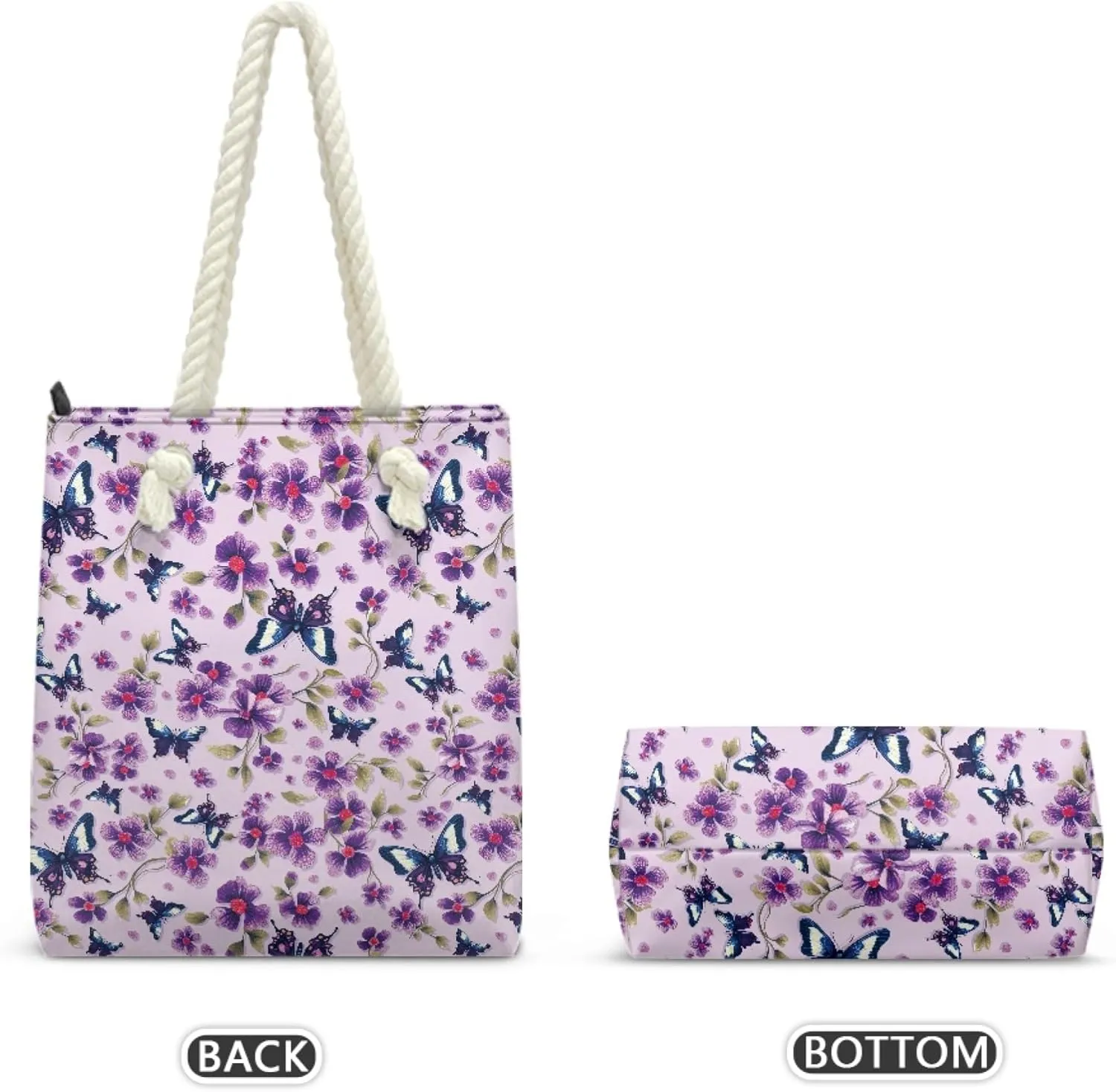 Reusable Grocery Bags Beach Bag for Women Tote Bags with Zipper