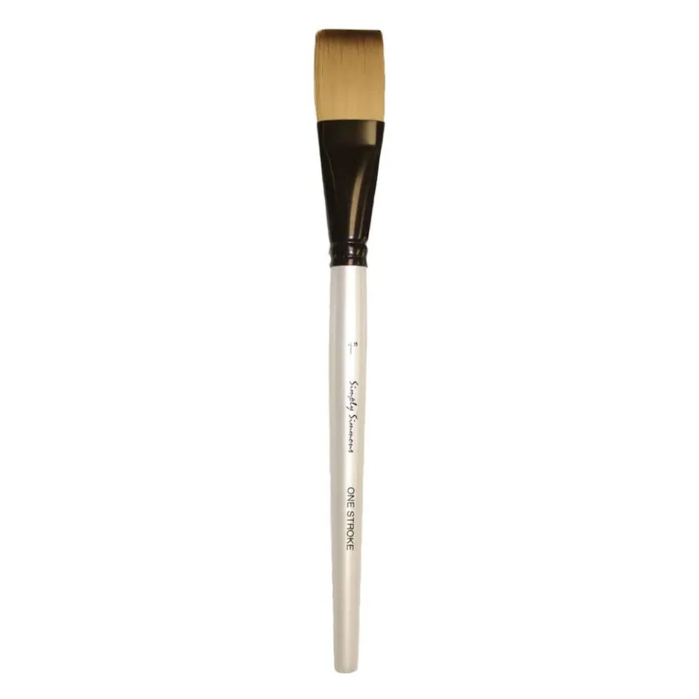 Simply Simmons Brushes - Short Handle Synthetic 1-Stroke
