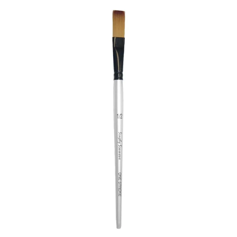Simply Simmons Brushes - Short Handle Synthetic 1-Stroke