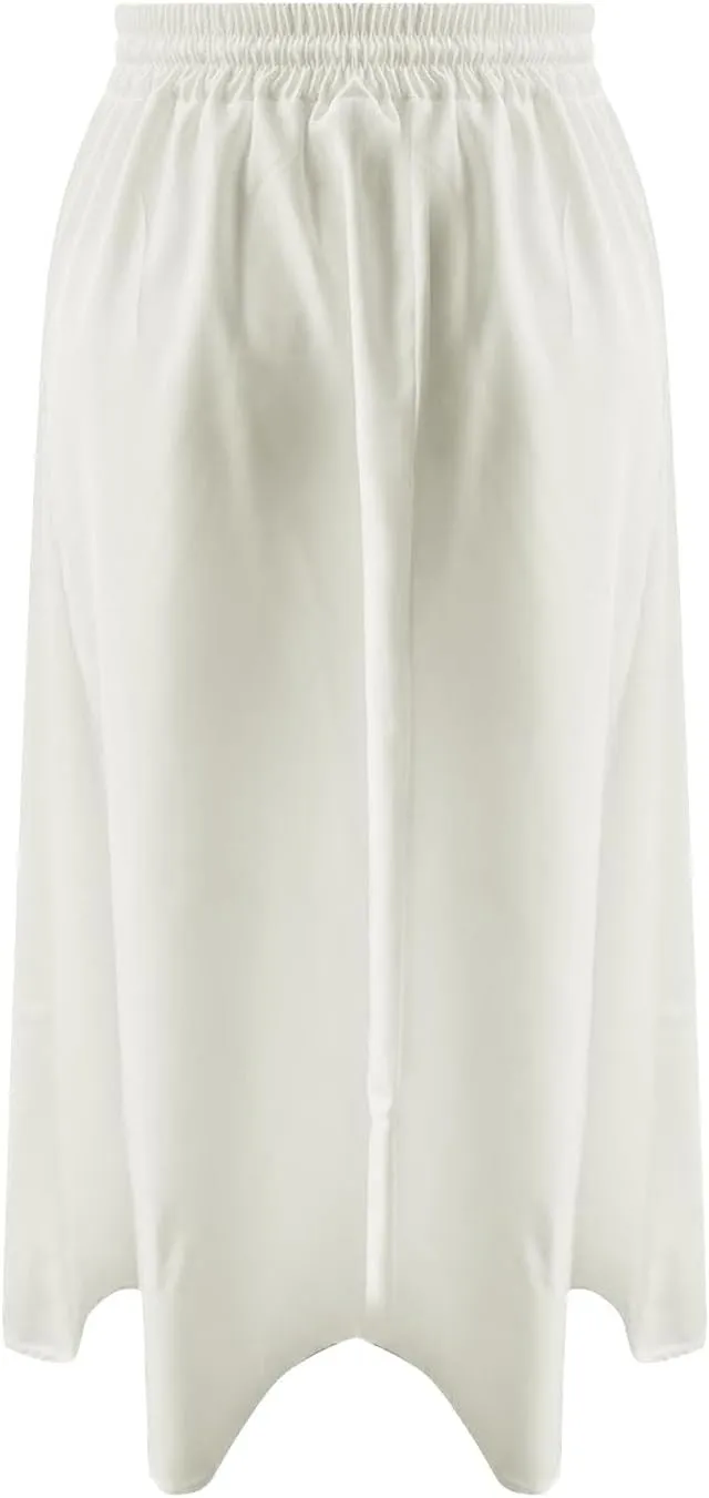 Skirts for Women Mid High Waisted Drawstring Casual Skirt Flowy Elastic Waist Baggy Elegant Trendy Skorts with Pockets
