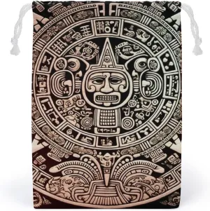 Storage Bags Makeup Bag Toy Bag Reusable Bags Toiletry Mayan Calendar End Of The World Printed Organizer Multi Purpose Foldable Ditty Bag Travel Pouch