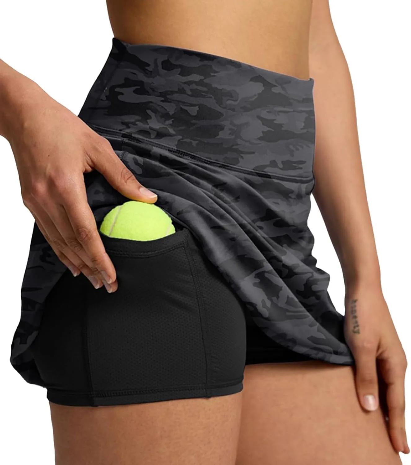 Tennis Skirts for Women with Shorts Underneath High Waisted Workout Athletic Skorts with Pockets Skinny Golf Skirts