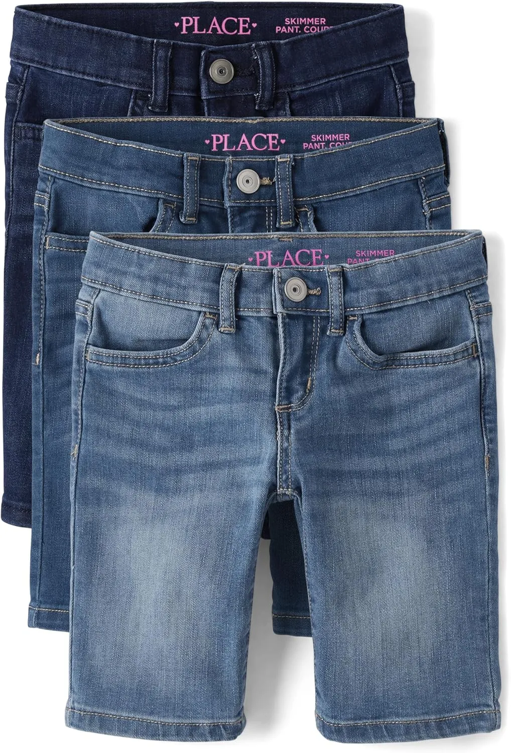 The Children's Place Girls' Denim Skimmer Shorts