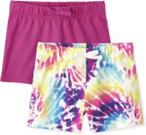 The Children's Place Girls' Pull on Fashion Shorts 2 Pack