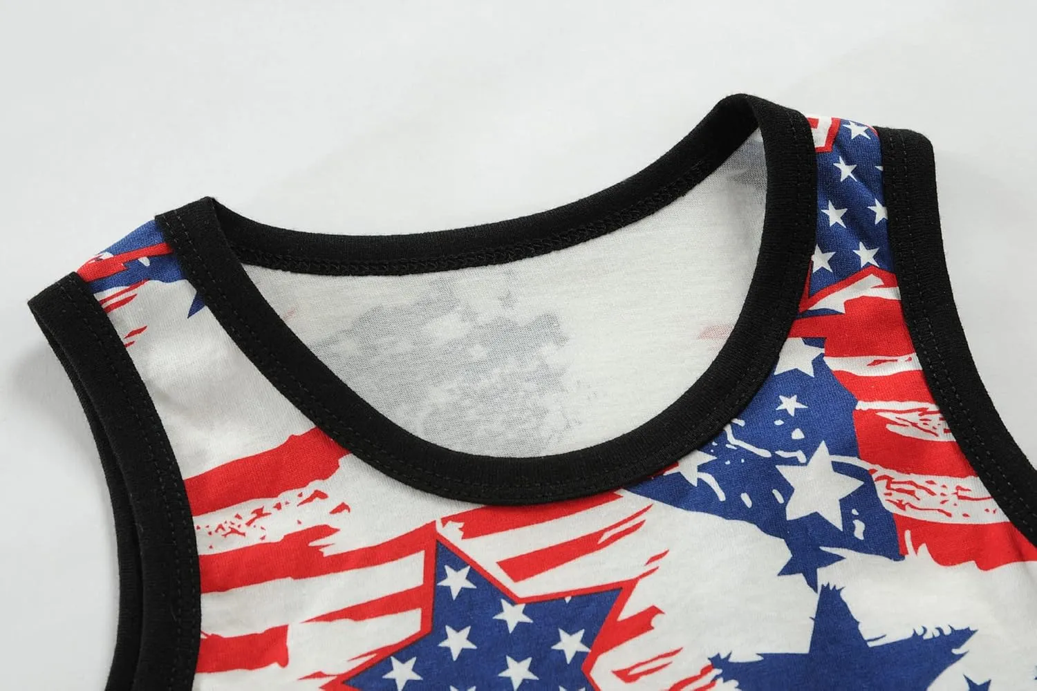 Toddler Boys' Tank Tops American Flag T-Shirt Kids 4th of July Shirts Cotton Patriotic Sleeveless Top Tees 1-7T