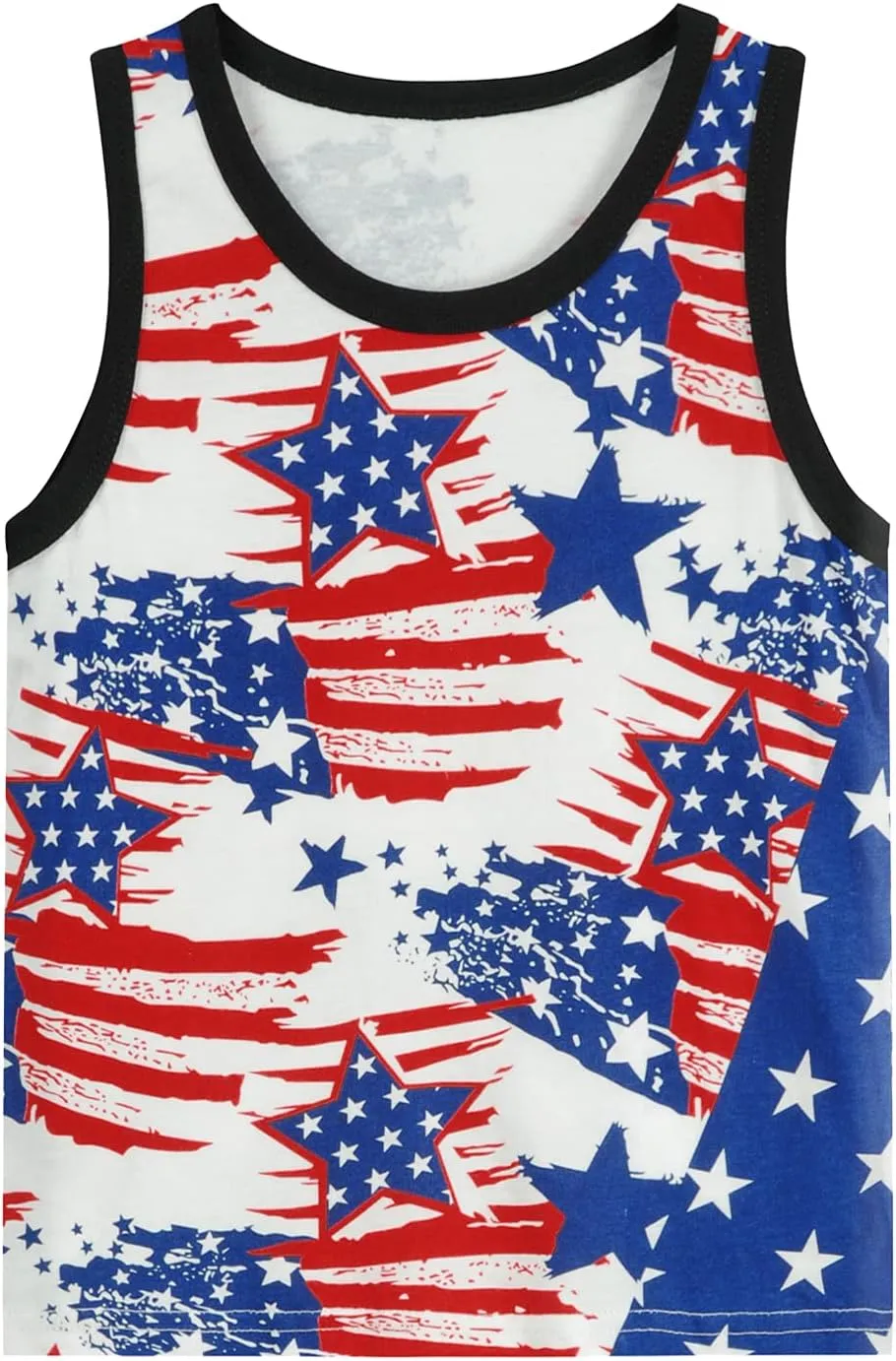 Toddler Boys' Tank Tops American Flag T-Shirt Kids 4th of July Shirts Cotton Patriotic Sleeveless Top Tees 1-7T