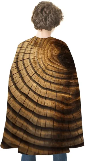 Tree Rings Cloak for Women Men Reversible Cape Halloween Cape Halloween Costumes Adult Cape for Cosplay Party