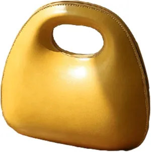 Trendy Small Round Crossbody Bag for Women Cute Vegan Leather Top Handle Handbag Shoulder Purse Designer Satchels