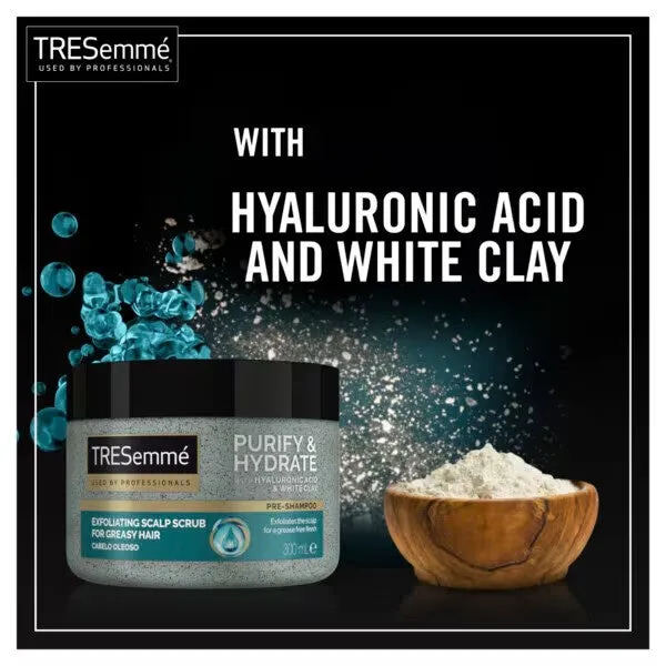 TRESemme Purify & Hydrate Exfoliating Scalp Scrub PreShampoo For Greasy Hair 300ml