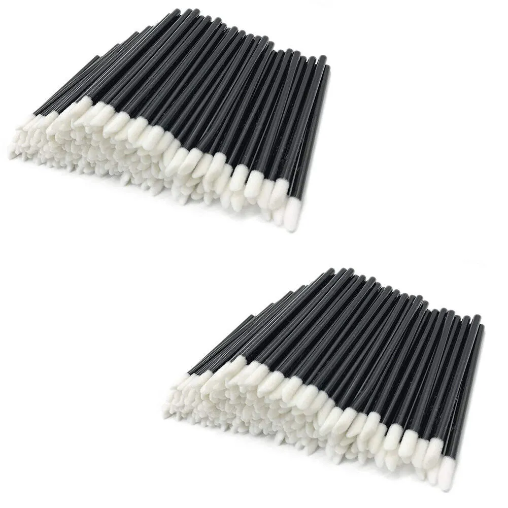 US 100-200 Pack Disposable Lip Brush Gloss Wands Applicator Makeup Cosmetic Tool
