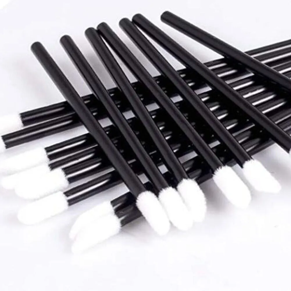 US 100-200 Pack Disposable Lip Brush Gloss Wands Applicator Makeup Cosmetic Tool