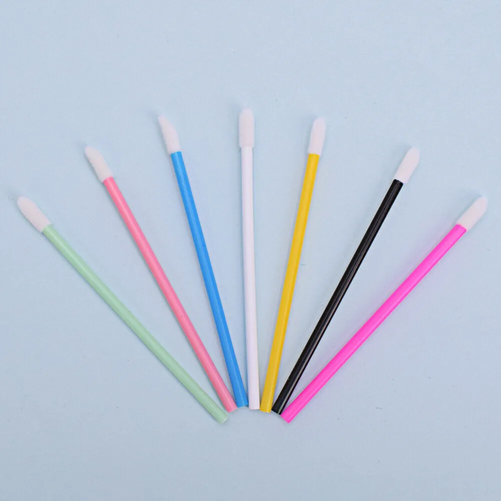 US 100-200 Pack Disposable Lip Brush Gloss Wands Applicator Makeup Cosmetic Tool