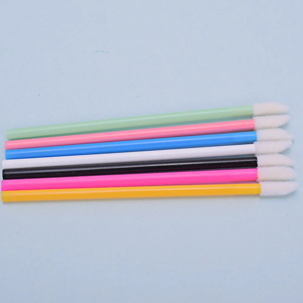 US 100-200 Pack Disposable Lip Brush Gloss Wands Applicator Makeup Cosmetic Tool