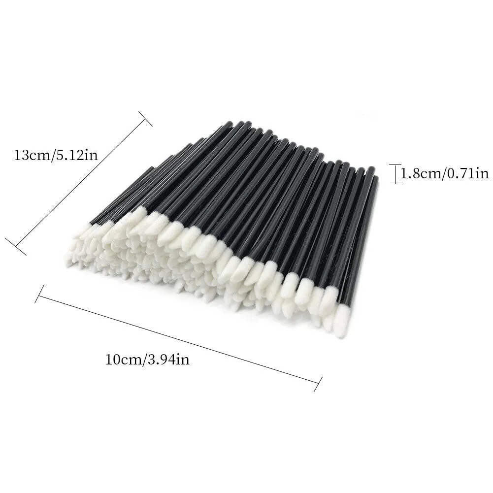 US 100-200 Pack Disposable Lip Brush Gloss Wands Applicator Makeup Cosmetic Tool