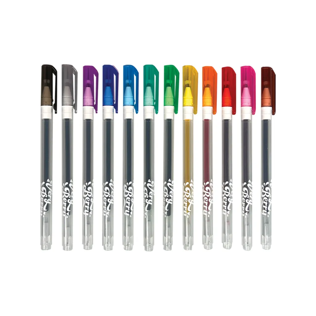 Very Berry Strawberry Scented Gel Pens - Set of 12