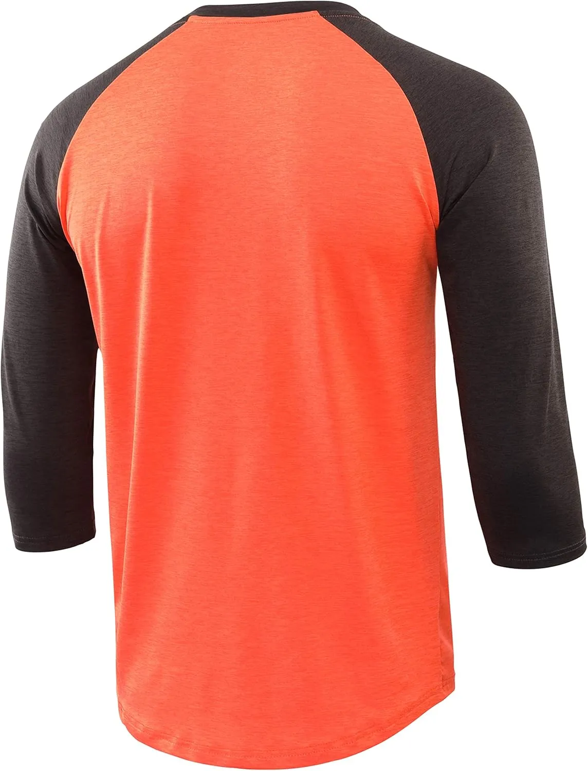 Vetemin Men's Casual Lightweight Quick Dry 3/4 Sleeve V Neck Active Running Baseball T Shirts