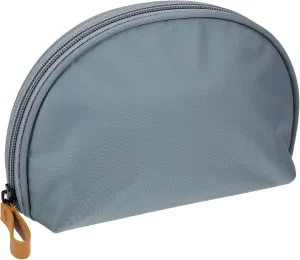 VOCOSTE Half Moon Cosmetic Bag, Small Half Moon Cosmetic Beauty Bag for Purse Travel Handy Cosmetic Pouch Organizer for Women, Gray