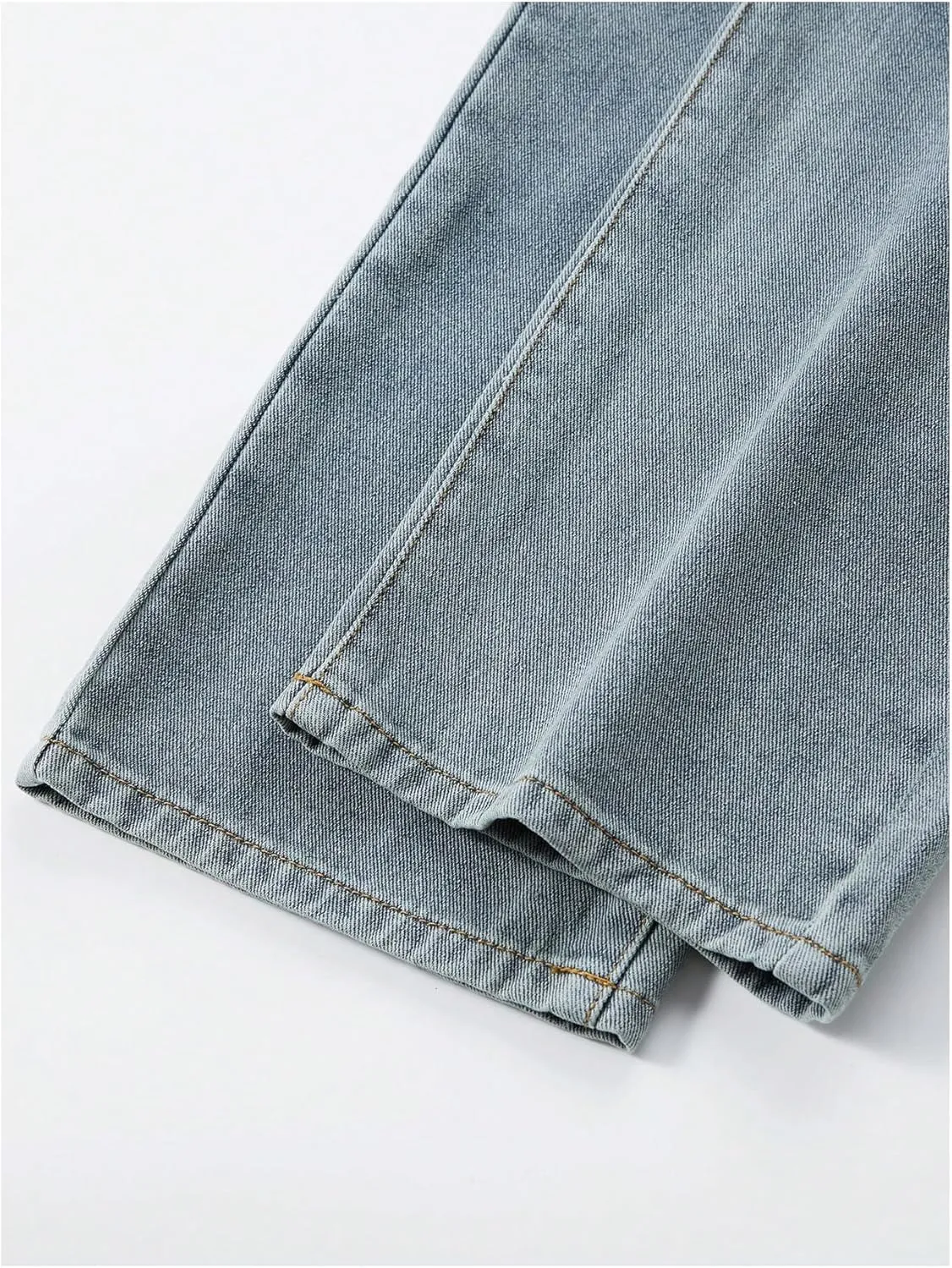 WDIRARA Girl's High Waisted Button Wide Leg Jeans Casual Long Denim Pants with Pocket