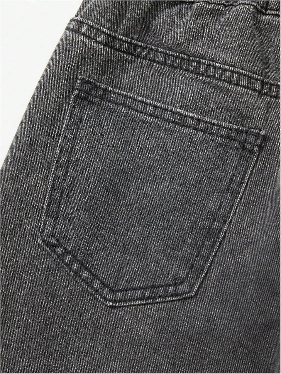 WDIRARA Girl's High Waisted Button Wide Leg Jeans Casual Long Denim Pants with Pocket