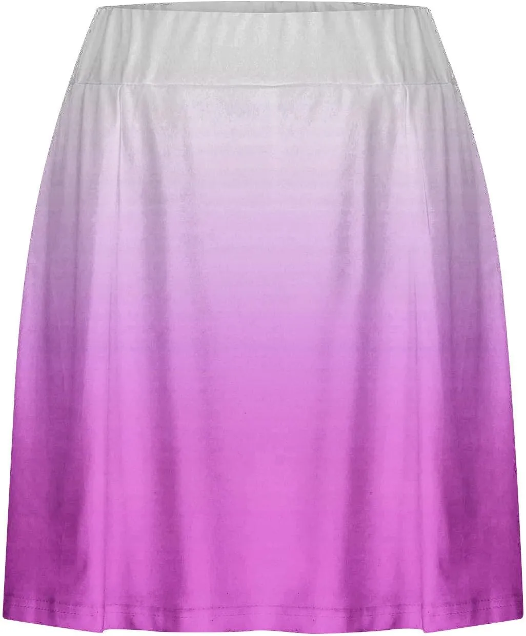 Women Gradient Colour Skirt Shorts Ladies Pleated Tennis Skirts Short Regular Fit Fake Two Piece Half Trouser 2025