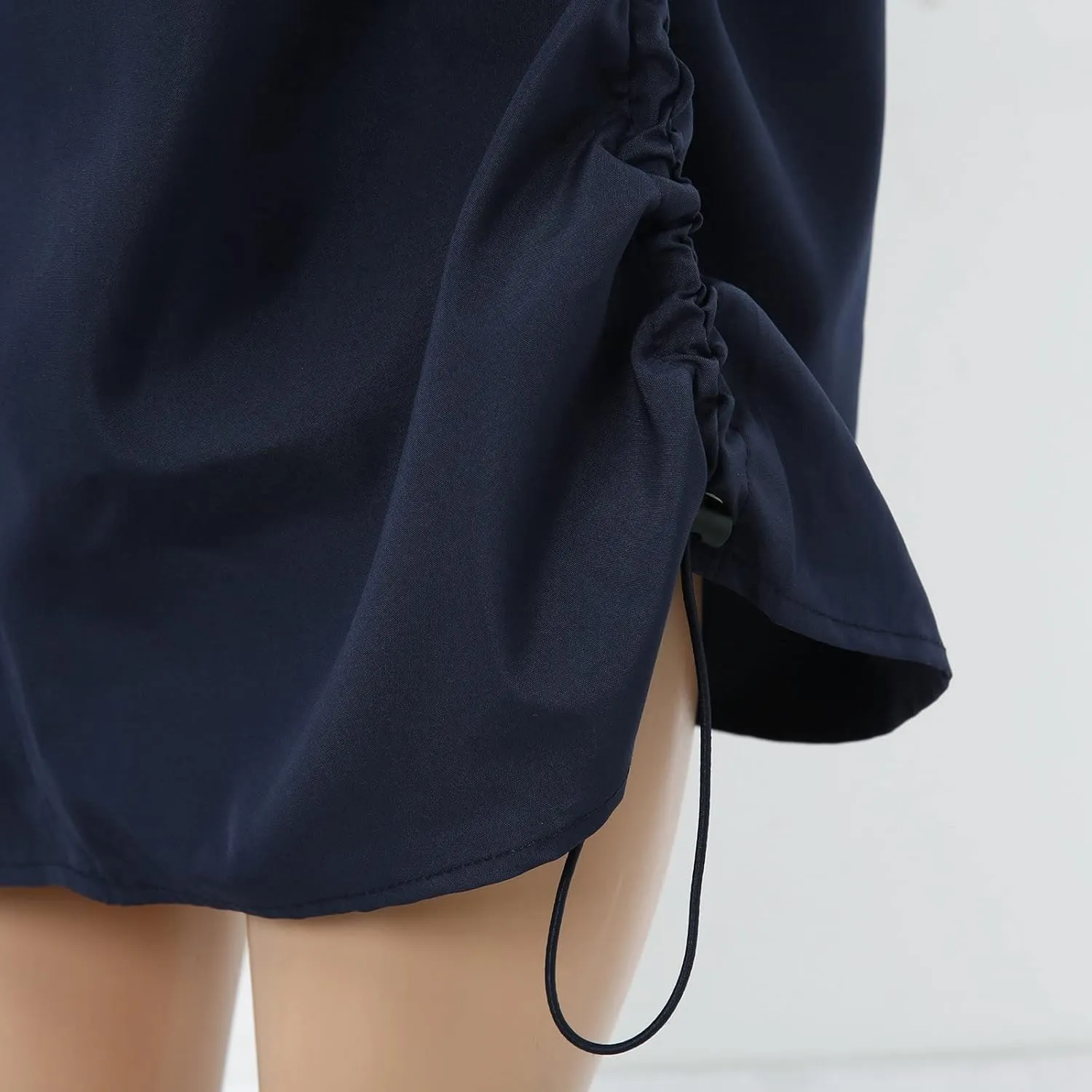 Women's Low Waist Cargo Skirt High Waisted Skirts Jean Skirt with Pockets Beach A Line Dress for Women Half Work