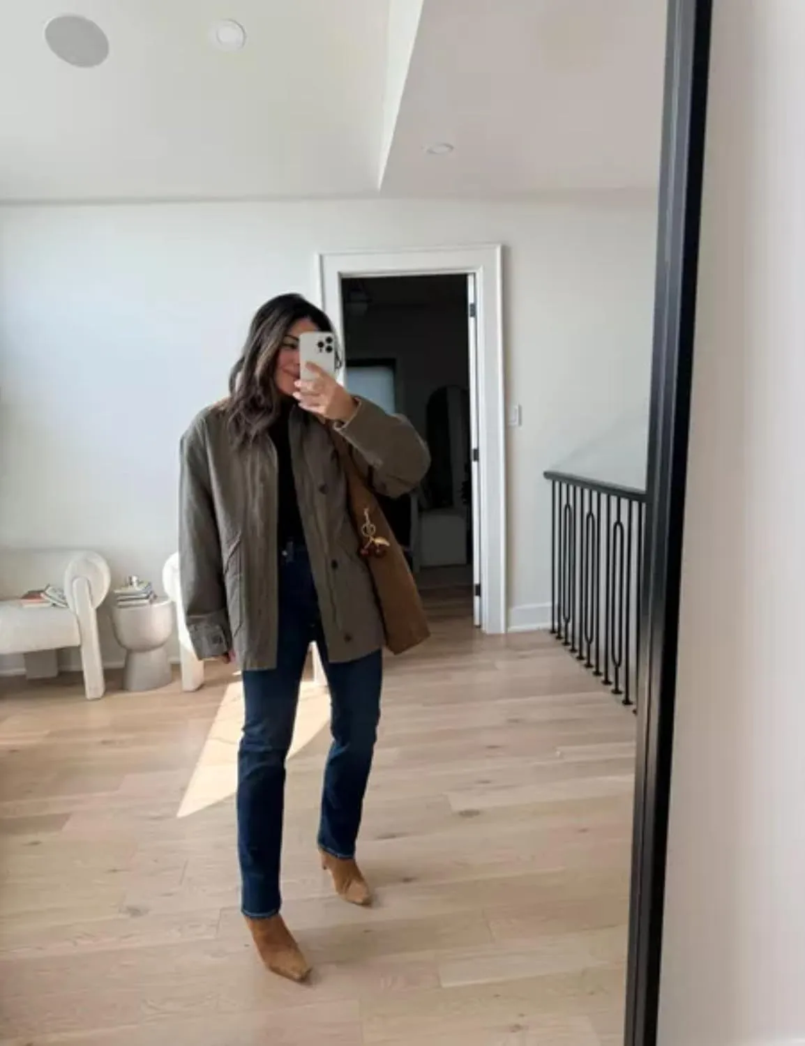 Womens Oversized Barn Jacket Button Down Canvas Jacket Corduroy Lapel Collar Fall Fashion 2024 Trendy Outwear