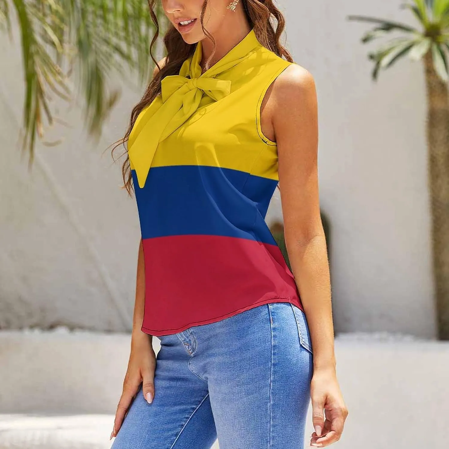 Women's Sleeveless Golf Shirt Quick Dry Nicaragua Flag Casual Tank Tops Polo-Shirts for Women with Collar