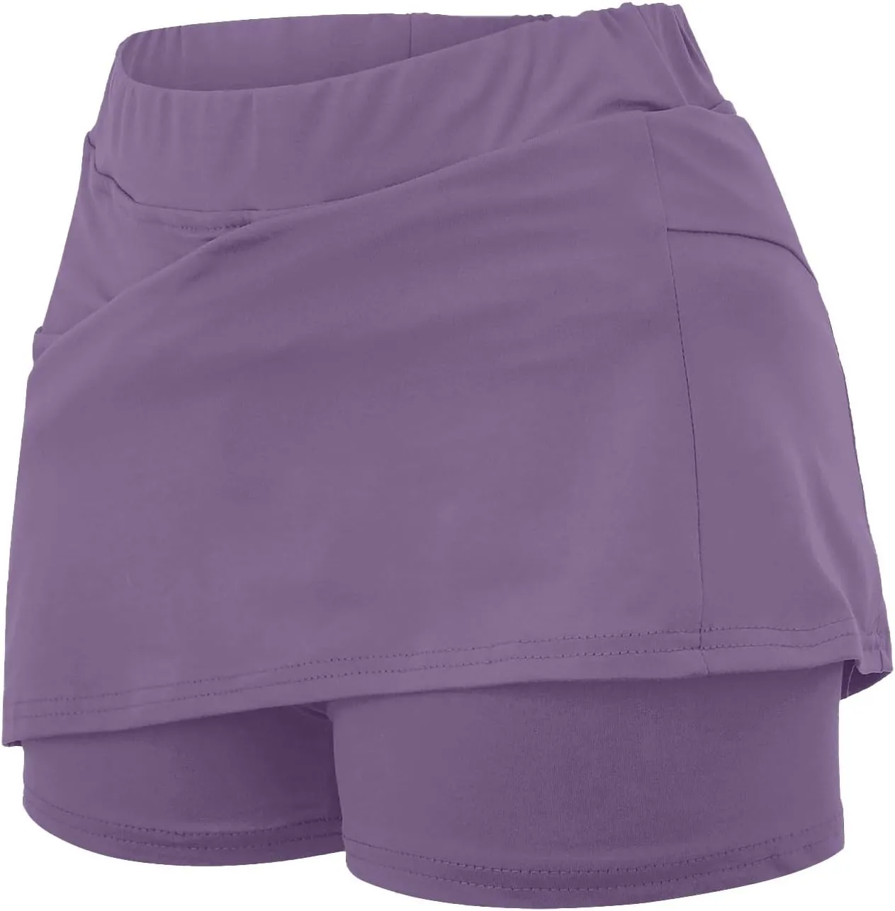 Women's Tennis Skirts Fashion Stretchy High Waist Golf Inner Shorts Sports Plus Size Solid Running Workout Athletic Skorts