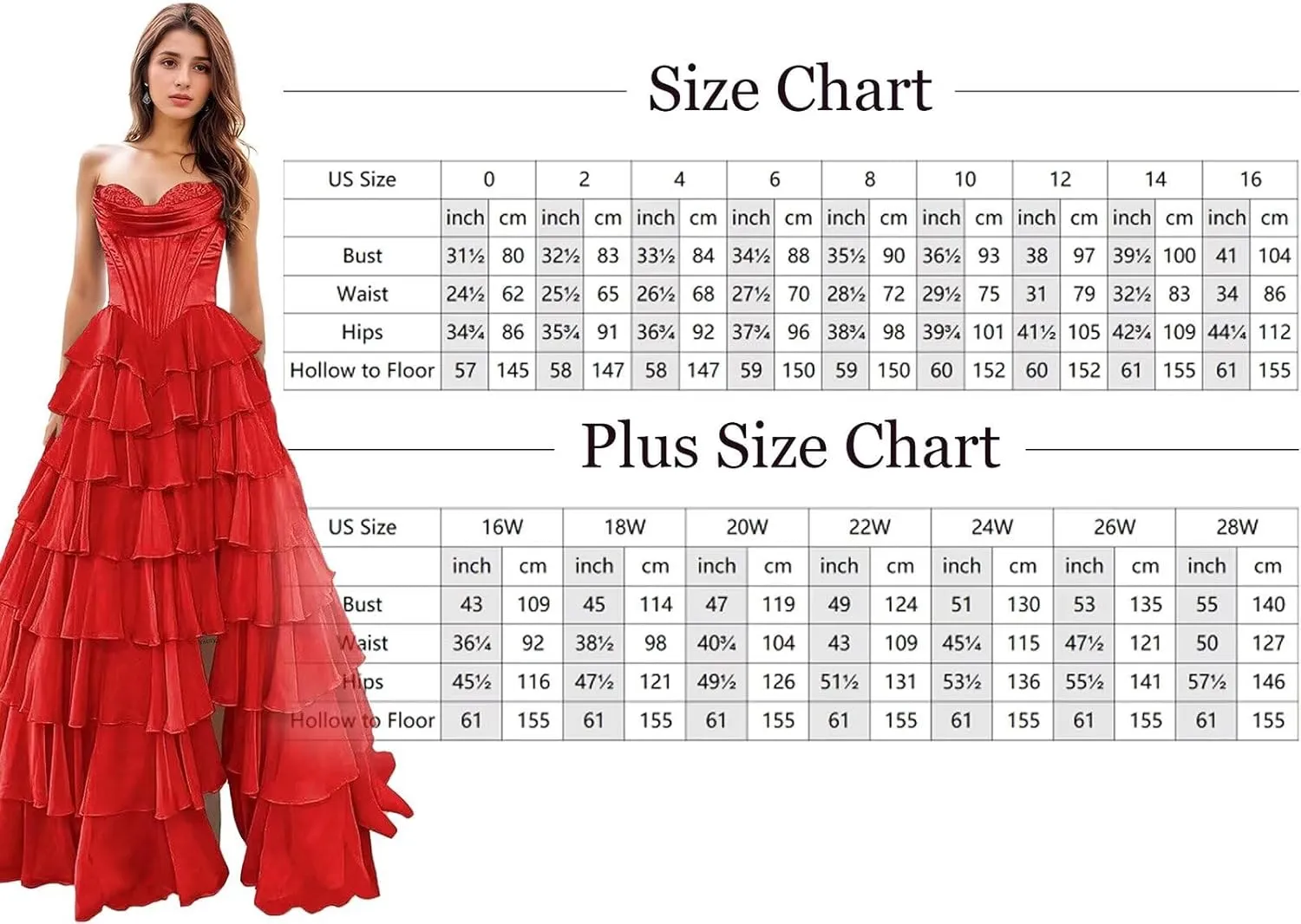 YAUTKA Tiered Chiffon Prom Dresses 2025 Long Strapless Satin Lace Formal Dresses for Women with Slit Cocktail Gowns for Teens